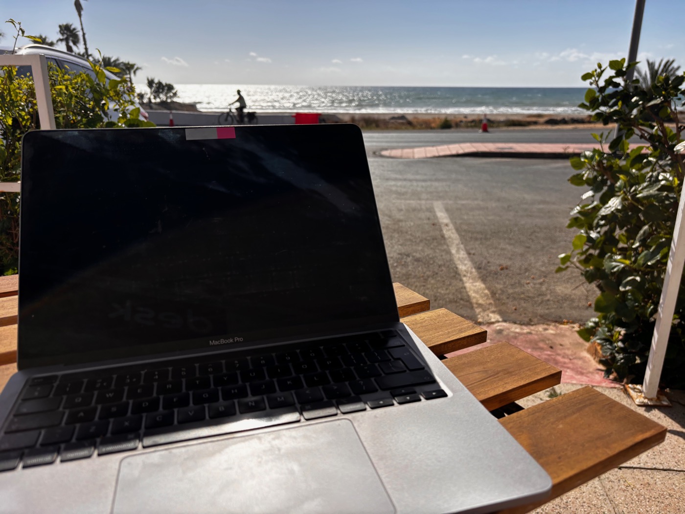 Working with a sea view at the FoundSpace beachfront office